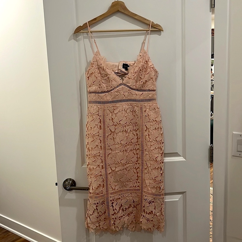 Bardot Lace Cocktail Dress